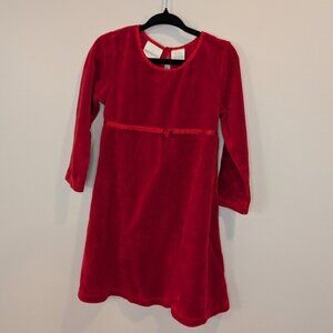 💜 2 for 30 💜 VINTAGE Y2K Red Velour Girls Dress | Miniwear